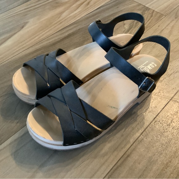 Sandgren Rio Grande Leather Clog Sandals Women Size 9.5 - Picture 2 of 7